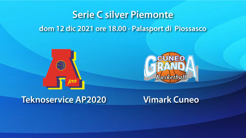 Serie C: Teknoservice AP2020 ospita Vimark Cuneo Granda Basketball. Presentazione partita