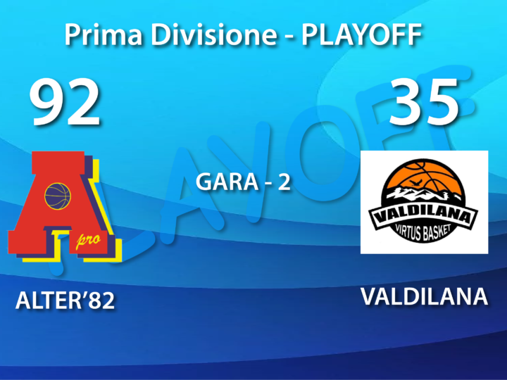 Prima Divisione quarti di finale: gara-2 passa il turno Alter’82 che vince con Valdilana