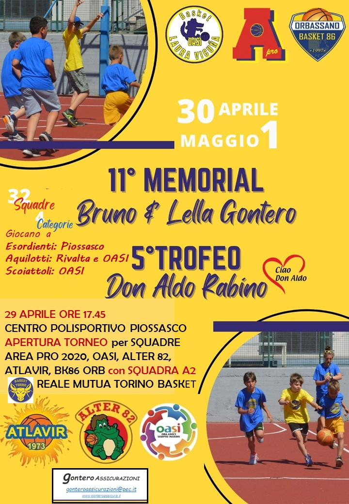 Memorial Gontero e don Aldo Rabino il 30 aprile e 1 maggio 2022:  le classifiche e foto.