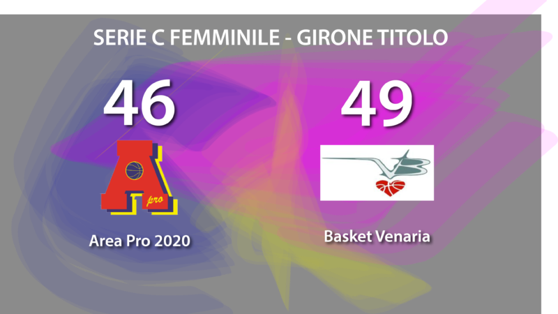 Serie C femminile: AreaPro2020 non supera Venaria