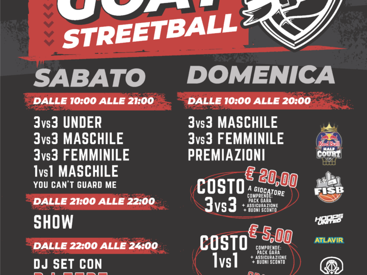 The Goat Streetball 2022 16-17 luglio a Rivalta