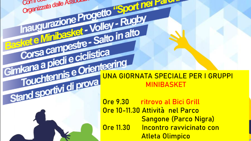 Festa delle Sport : in palleggio a Rivalta con i bambini del Minibasket