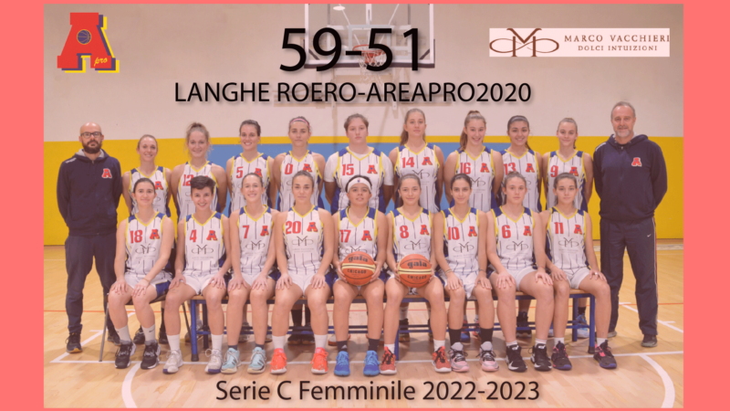 Serie C femminile: Langhe Roero vince di misura su AreaPro2020