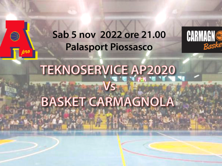 Serie C silver: Teknocservice in casa sabato 5 nov ore 21.00 al PalaPiossasco vs Carmagnola. presentazione partita