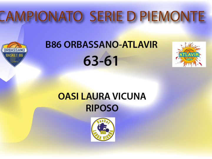 Serie D: B86 Orbassano su Atlavir