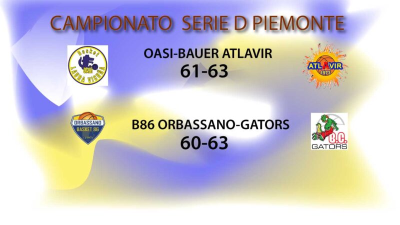 Serie D:  Derby in famiglia Oasi-Atlavir. B86 vs Gators. I risultati